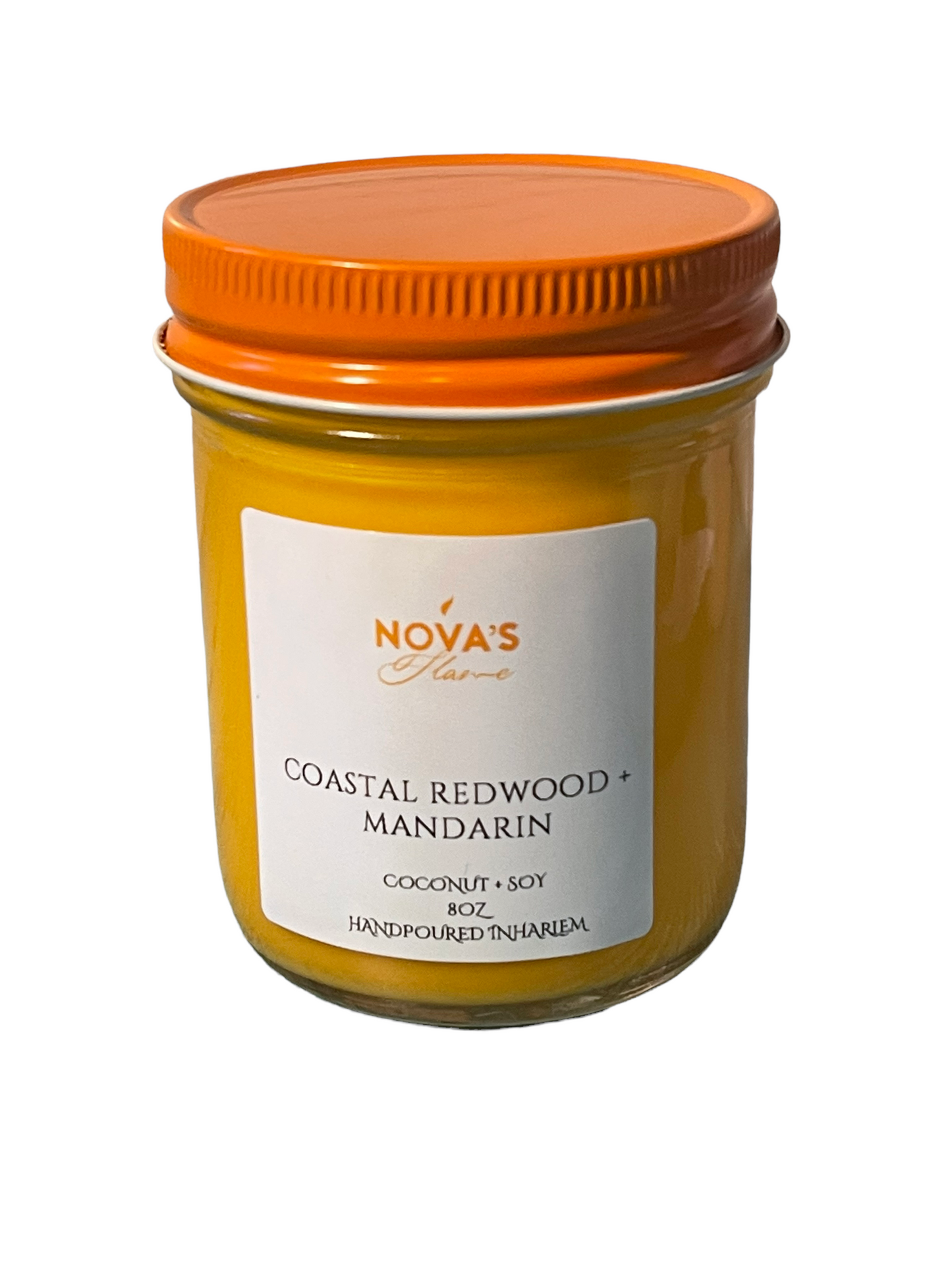 Natural Coastal Redwood + Mandarin Candle